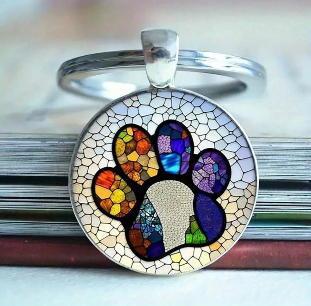 3/$25 Paw Print Keychain NEW